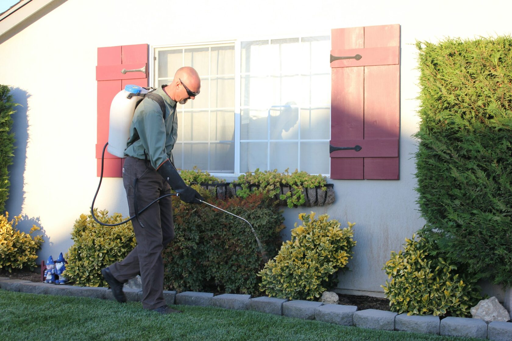 Leon Pest Control specialist treating a property